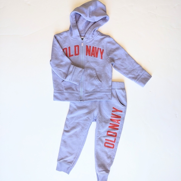 Old Navy Kids Light Purple and Red Tracksuit - Picture 1 of 9